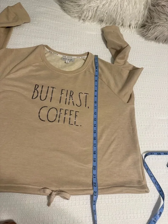 Rae Dunn But First, Coffee Beige Lounge Set - Picture 14 of 15